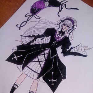 Rating: Safe Score: 0 Tags: 1girl cross dress frills gothic_lolita hairband image kneehighs lolita_fashion lolita_hairband long_hair long_sleeves rose solo suigintou white_hair wings User: admin