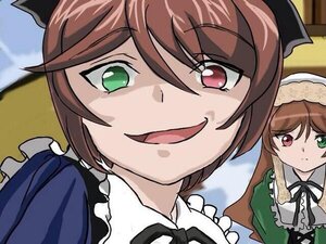 Rating: Safe Score: 0 Tags: 2girls 3girls brown_hair dress frills green_eyes heterochromia image long_hair long_sleeves looking_at_viewer multiple_girls open_mouth pair red_eyes siblings sisters smile souseiseki suiseiseki twins User: admin