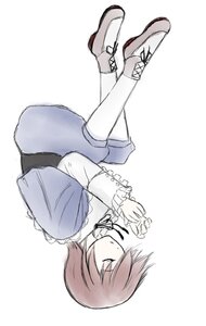 Rating: Safe Score: 0 Tags: brown_hair closed_eyes frills full_body image long_sleeves lying on_side pantyhose ribbon shoes short_hair simple_background sleeping solo souseiseki white_background white_legwear User: admin