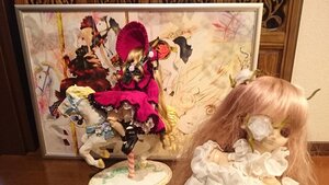 Rating: Safe Score: 0 Tags: blonde_hair bow bug butterfly doll dress flower frills hair_ornament hat insect kirakishou lambdadelta multiple_boys multiple_girls painting_(object) pink_hair rose solo umbrella ushiromiya_battler User: admin