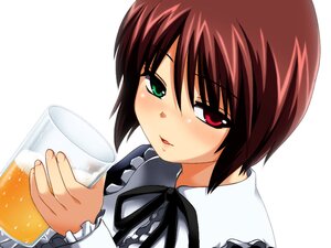 Rating: Safe Score: 0 Tags: 1girl alcohol beer beer_mug blush brown_hair cup frills green_eyes heterochromia hijiri_tsukasa holding holding_cup image long_sleeves looking_at_viewer mug open_mouth red_eyes rozen_maiden short_hair simple_background smile solo souseiseki white_background User: admin