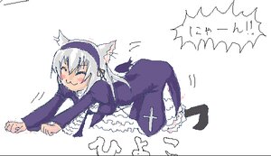 Rating: Safe Score: 0 Tags: 1girl =_= blush closed_eyes dress frills image long_sleeves lying smile solo suigintou white_background User: admin
