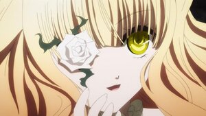 Rating: Safe Score: 0 Tags: 1girl auto_tagged bangs blonde_hair flower image kirakishou long_hair rose solo thorns white_flower white_rose yellow_eyes User: admin