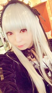 Rating: Safe Score: 0 Tags: 1girl bangs choker closed_mouth crown dress hairband lips long_hair looking_at_viewer red_eyes smile solo suigintou upper_body white_hair User: admin