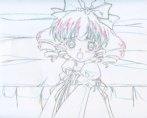 Rating: Safe Score: 0 Tags: 1girl blush bow dress drill_hair hair_bow hinaichigo image juliet_sleeves long_sleeves monochrome open_mouth solo tears traditional_media twin_drills User: admin