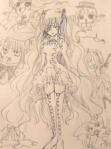 Rating: Safe Score: 0 Tags: 1girl akemi_homura auto_tagged dress frills image kaname_madoka lineart long_hair monochrome multiple sakura_kyouko sketch smile tagme thighhighs traditional_media very_long_hair User: admin