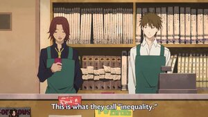 Rating: Safe Score: 0 Tags: 2boys brown_eyes brown_hair facial_hair human multiple_boys necktie pair sakurada_jun screenshot stubble vest waistcoat yamaguchi User: admin