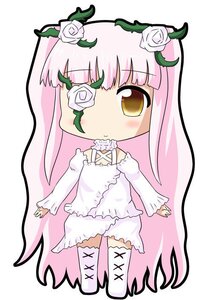 Rating: Safe Score: 0 Tags: 1girl bangs boots chibi dress eyepatch flower image kirakishou long_hair long_sleeves pink_hair pink_rose rose solo standing striped thighhighs thorns vertical_stripes very_long_hair vines white_dress white_flower white_footwear white_rose yellow_eyes User: admin