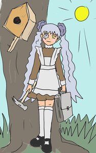 Rating: Safe Score: 0 Tags: 1girl dress full_moon grass image kirakishou kneehighs long_hair long_sleeves mary_janes moon outdoors shoes solo standing sun very_long_hair white_legwear yellow_eyes User: admin