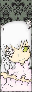 Rating: Safe Score: 0 Tags: 1girl auto_tagged bare_shoulders dress flower green_eyes image kirakishou long_hair looking_at_viewer rose smile solo white_rose User: admin