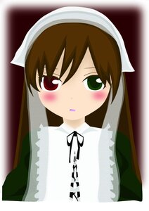 Rating: Safe Score: 0 Tags: 1girl :o auto_tagged bangs blush brown_hair dress green_eyes head_scarf heterochromia image long_sleeves looking_at_viewer red_eyes ribbon simple_background solo suiseiseki upper_body User: admin