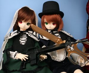 Rating: Safe Score: 0 Tags: 2girls brown_hair doll dress green_eyes hat heterochromia holding long_hair long_sleeves looking_at_viewer multiple_dolls multiple_girls red_eyes short_hair siblings sisters smile souseiseki suiseiseki tagme top_hat twins User: admin
