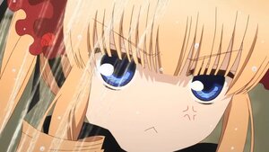 Rating: Safe Score: 0 Tags: 1girl anger_vein bangs blonde_hair blue_eyes close-up eyebrows_visible_through_hair face image long_hair looking_at_viewer shinku solo twintails User: admin
