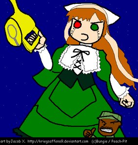 Rating: Safe Score: 0 Tags: 1girl auto_tagged dress green_dress green_eyes head_scarf heterochromia image long_hair long_sleeves moon night night_sky parody red_eyes sky solo space star_(sky) starry_sky suiseiseki tears watering_can User: admin
