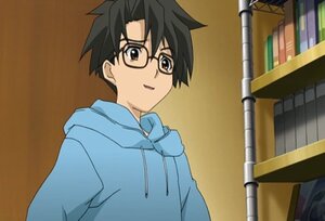 Rating: Safe Score: 0 Tags: 1boy auto_tagged black_hair brown_eyes glasses hood hood_down hoodie human sakurada_jun screenshot solo upper_body User: admin