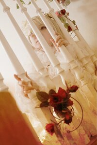 Rating: Safe Score: 0 Tags: 1girl blonde_hair blurry depth_of_field dress flower frills kirakishou long_hair red_flower red_rose rose solo white_dress User: admin