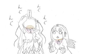 Rating: Safe Score: 0 Tags: 2girls akemi_homura barasuishou dress hairband image long_hair monochrome multiple_girls pair ribbon short_hair simple_background suigintou white_background wings User: admin