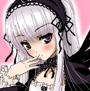 Rating: Safe Score: 0 Tags: 1girl bangs black_ribbon blush closed_mouth detached_collar dress eyebrows_visible_through_hair face frills hairband image light_purple_hair lolita_fashion lolita_hairband long_hair long_sleeves looking_at_viewer lowres oekaki outline pink_eyes portrait purple_eyes r-type_nirvana rose rozen_maiden silver_hair smile solo suigintou upper_body wings User: admin