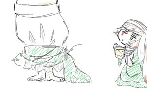 Rating: Safe Score: 0 Tags: 1girl green_eyes image leaf simple_background solo suiseiseki white_background User: admin