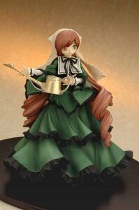 Rating: Safe Score: 0 Tags: 1girl brown_hair doll dress frills green_dress green_eyes long_hair long_sleeves solo suiseiseki very_long_hair watering_can User: admin