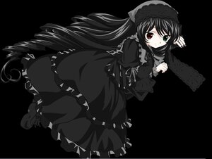 Rating: Safe Score: 0 Tags: 1girl black_hair dress frills full_body gothic_lolita green_eyes hairband heterochromia image lolita_fashion long_hair long_sleeves looking_at_viewer red_eyes ribbon solo suiseiseki transparent_background very_long_hair User: admin