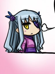 Rating: Safe Score: 0 Tags: 1girl :< bangs barasuishou blush_stickers eyebrows_visible_through_hair image long_hair looking_at_viewer ribbon simple_background solo yellow_eyes User: admin