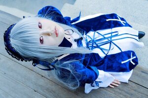 Rating: Safe Score: 0 Tags: 1girl bangs black_ribbon gothic_lolita hairband lolita_fashion looking_at_viewer pale_skin photo red_eyes ribbon solo suigintou white_hair User: admin