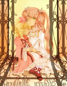 Rating: Safe Score: 0 Tags: 2girls blonde_hair bow dress drill_hair eyepatch flower frills hair_ornament hina_ichigo hinaichigo image kirakishou long_hair multiple_girls one_eye_closed pair pink_hair ribbon sitting striped_legwear twintails vines yellow_eyes User: admin