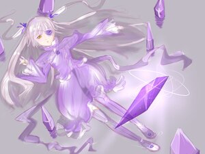 Rating: Safe Score: 0 Tags: 1girl barasuishou dress eyepatch frills full_body heterochromia image long_hair long_sleeves purple_dress purple_eyes ribbon solo very_long_hair yellow_eyes User: admin
