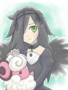 Rating: Safe Score: 0 Tags: 1girl auto_tagged black_choker black_hair choker dress green_eyes hair_over_one_eye hairband image lolita_fashion lolita_hairband long_hair long_sleeves looking_at_viewer ribbon solo stuffed_animal suigintou User: admin