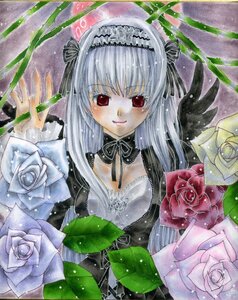 Rating: Safe Score: 0 Tags: 1girl colored_pencil_(medium) dress flower frills image long_sleeves looking_at_viewer marker_(medium) millipen_(medium) pastel_(medium) pink_rose purple_rose red_eyes red_rose ribbon rose shikishi silver_hair smile solo suigintou traditional_media watercolor_(medium) white_flower white_rose User: admin