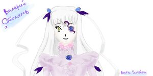 Rating: Safe Score: 0 Tags: 1girl artist_name bangs barasuishou blue_butterfly blue_flower blue_rose bug butterfly butterfly_hair_ornament character_name english_text flower hair_ornament image insect long_hair rose simple_background smile solo striped upper_body white_background white_hair yellow_eyes User: admin