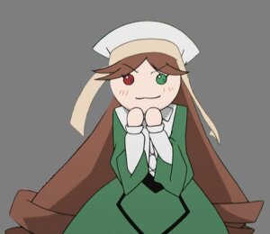 Rating: Safe Score: 0 Tags: 1girl auto_tagged brown_hair cape closed_mouth green_eyes hat heterochromia image long_hair long_sleeves looking_at_viewer red_eyes simple_background smile solo striped_background suiseiseki white_background User: admin