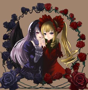 Rating: Safe Score: 0 Tags: 2girls black_flower black_rose blonde_hair blue_eyes bonnet bow chiko_(kanhogo) dress drill_hair flower frills hairband holding_hands image interlocked_fingers long_hair long_sleeves multiple_girls pair pink_eyes purple_eyes purple_rose red_flower red_rose rose rozen_maiden shinku silver_hair smile suigintou thorns wings User: admin