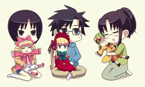 Rating: Safe Score: 0 Tags: 1boy 3girls 4girls ^_^ black_hair blonde_hair blue_eyes bow chibi closed_eyes drill_hair glasses image long_sleeves multiple multiple_girls sitting smile tagme User: admin