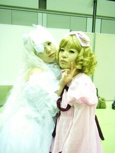 Rating: Safe Score: 0 Tags: blonde_hair dress hat lips long_sleeves looking_at_viewer multiple_cosplay puffy_sleeves tagme User: admin