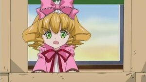 Rating: Safe Score: 0 Tags: 1girl blonde_hair bow dress green_eyes hair_bow hina_ichigo hinaichigo image indoors long_sleeves open_mouth pink_bow solo window User: admin