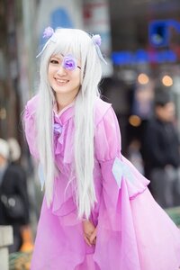 Rating: Safe Score: 0 Tags: 1girl barasuishou blurry blurry_background blurry_foreground depth_of_field eyepatch hair_ornament lips long_hair looking_at_viewer photo purple_eyes smile solo User: admin