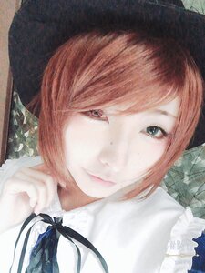 Rating: Safe Score: 0 Tags: 1girl bangs black_ribbon closed_mouth collared_shirt green_eyes looking_at_viewer ribbon shirt short_hair solo souseiseki white_shirt User: admin