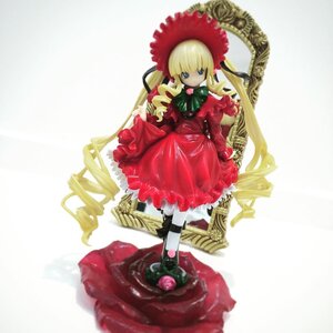 Rating: Safe Score: 0 Tags: 1girl blonde_hair blue_eyes bonnet bow bowtie doll dress drill_hair flower food fruit full_body long_hair long_sleeves looking_at_viewer pantyhose red_dress rose shinku solo standing twin_drills twintails User: admin