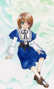 Rating: Safe Score: 0 Tags: 1girl auto_tagged blue_dress bow brown_hair dress frills full_body green_eyes heterochromia image long_sleeves looking_at_viewer red_eyes solo souseiseki User: admin