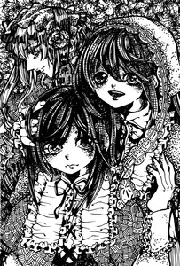 Rating: Safe Score: 0 Tags: 3girls alice_margatroid flower greyscale hat houraisan_kaguya image long_hair looking_at_viewer monochrome multiple_girls pair short_hair smile souseiseki suiseiseki User: admin
