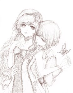 Rating: Safe Score: 0 Tags: 2girls bare_shoulders braid bug butterfly choker closed_eyes commentary_request dress flower gloves greyscale hairband highres image insect long_hair monochrome multiple_girls necklace pair rozen_maiden short_hair siblings sisters souseiseki striped suiseiseki twins yukishiro_(hitsuji) yuri User: admin