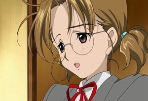 Rating: Safe Score: 0 Tags: 1girl :o bangs blush brown_eyes brown_hair collared_shirt face glasses hair_ornament human open_mouth ribbon sakurada_nori school_uniform screenshot shirt solo twintails white_shirt User: admin