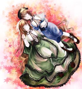 Rating: Safe Score: 0 Tags: 2girls autumn autumn_leaves bad_id bad_pixiv_id blonde_hair brown_hair closed_eyes dress frills green_dress hat holding_hands image leaf long_hair maple_leaf miyabi_akino multiple_girls pair pantyhose ribbon rozen_maiden short_hair siblings sisters sleeping smile souseiseki suiseiseki twins very_long_hair User: admin