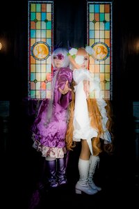 Rating: Safe Score: 0 Tags: 1girl boots dress hair_ornament knee_boots lantern long_hair multiple_cosplay stained_glass tagme very_long_hair User: admin