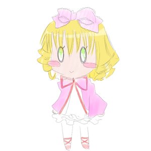 Rating: Safe Score: 0 Tags: 1girl blonde_hair blush_stickers bow dress full_body green_eyes hair_bow hina_ichigo hinaichigo image long_sleeves pink_bow pink_neckwear ribbon short_hair simple_background solo striped white_background User: admin