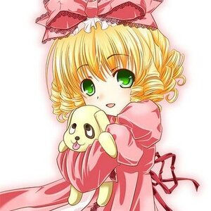 Rating: Safe Score: 0 Tags: 1girl blonde_hair bow dress drill_hair green_eyes hina_ichigo hinaichigo image long_sleeves looking_at_viewer pink_bow pink_dress puffy_sleeves ribbon short_hair solo stuffed_animal User: admin