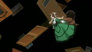 Rating: Safe Score: 0 Tags: 1girl brown_hair computer dress frills glasses green_dress image long_hair long_sleeves solo suiseiseki very_long_hair User: admin
