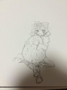 Rating: Safe Score: 0 Tags: 1girl bow hair_bow hinaichigo image monochrome open_mouth sekibanki short_hair sketch solo traditional_media User: admin